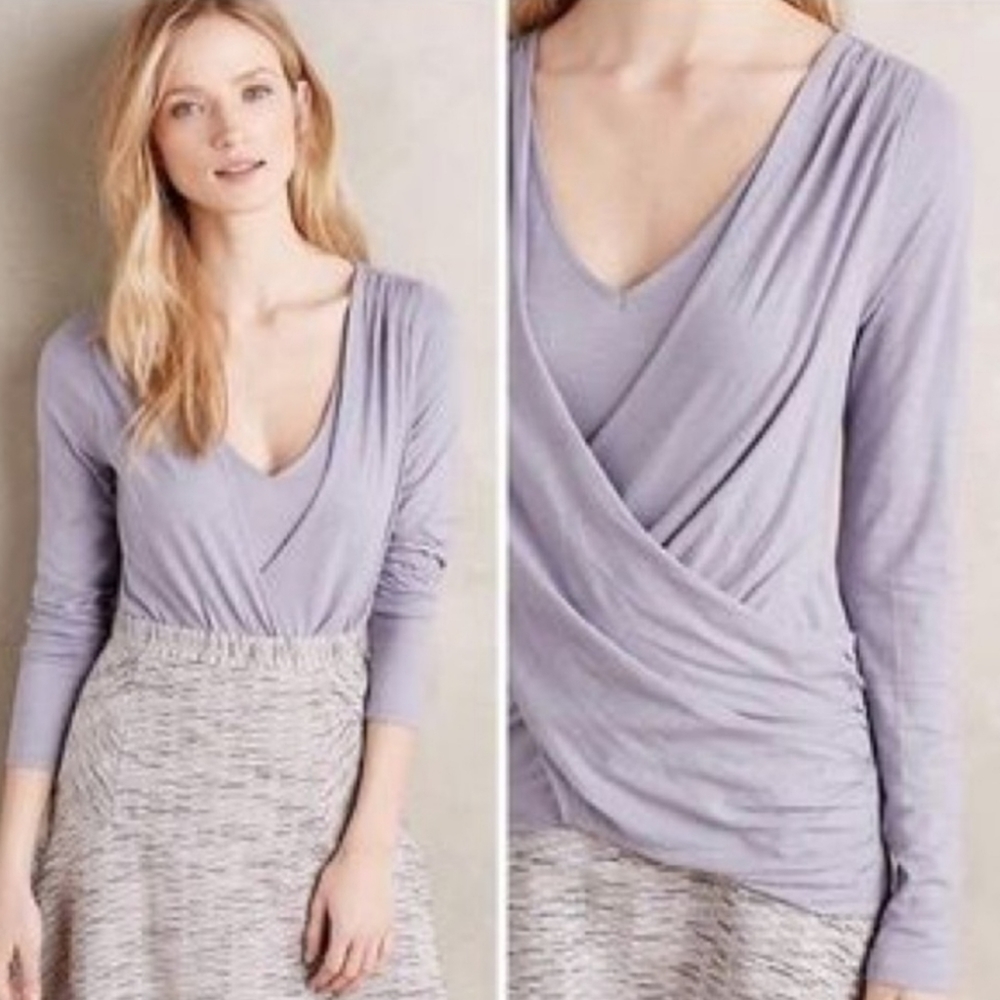 Anthropologie Akemi+Kin lavender long sleeve